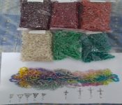 MIX2 Coroncine Rosari Perle Acriliche Ovali 4x6 Mm   Copia